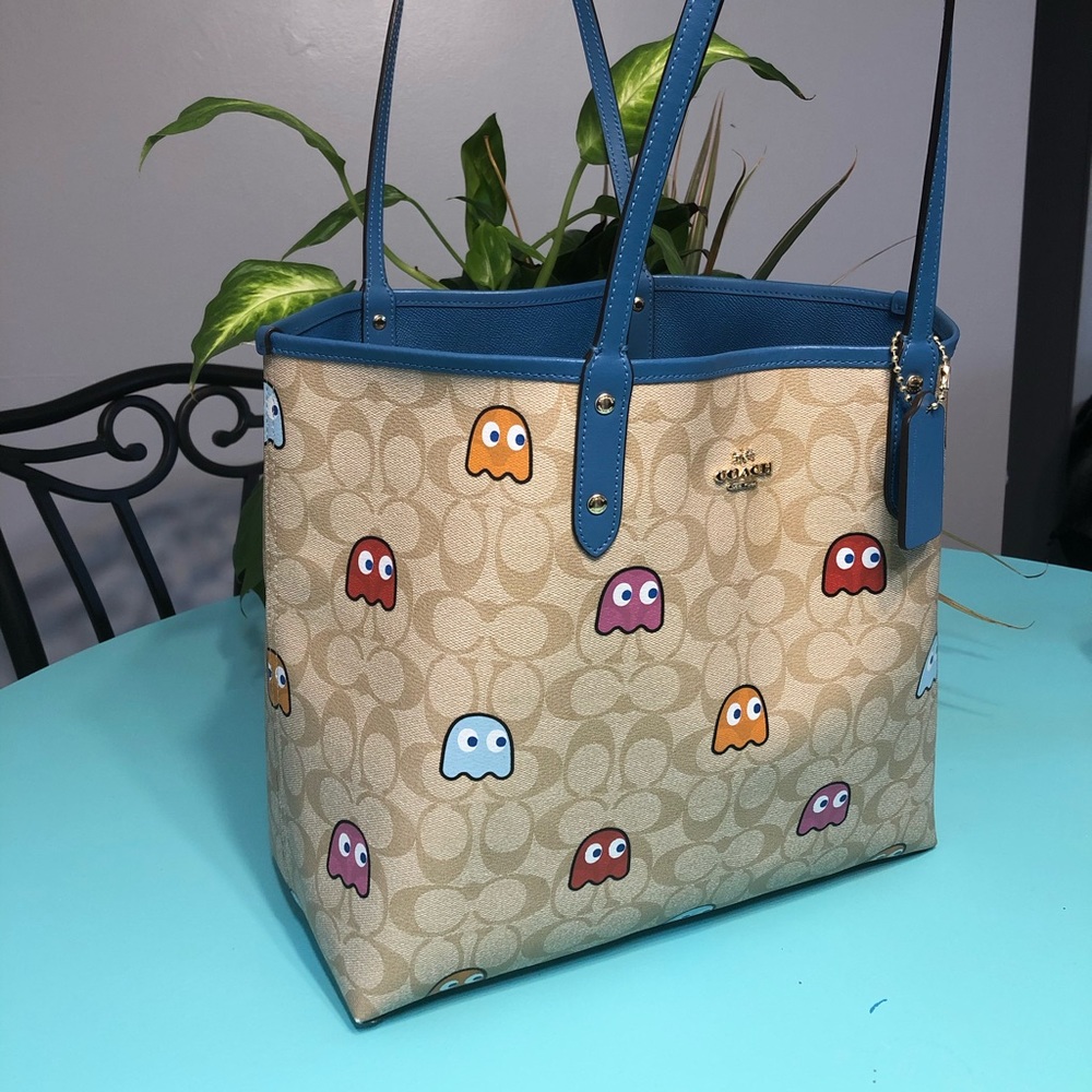 Coach Pac-Man Reversible City Tote F72905